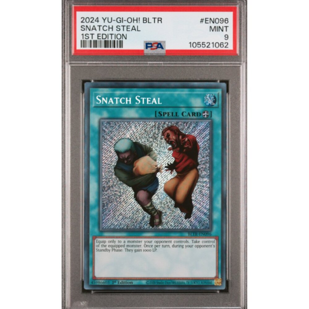 SNATCH STEAL 1ST EDITION 2024 YU-GI-OH! BLTR #EN096 MINT 9